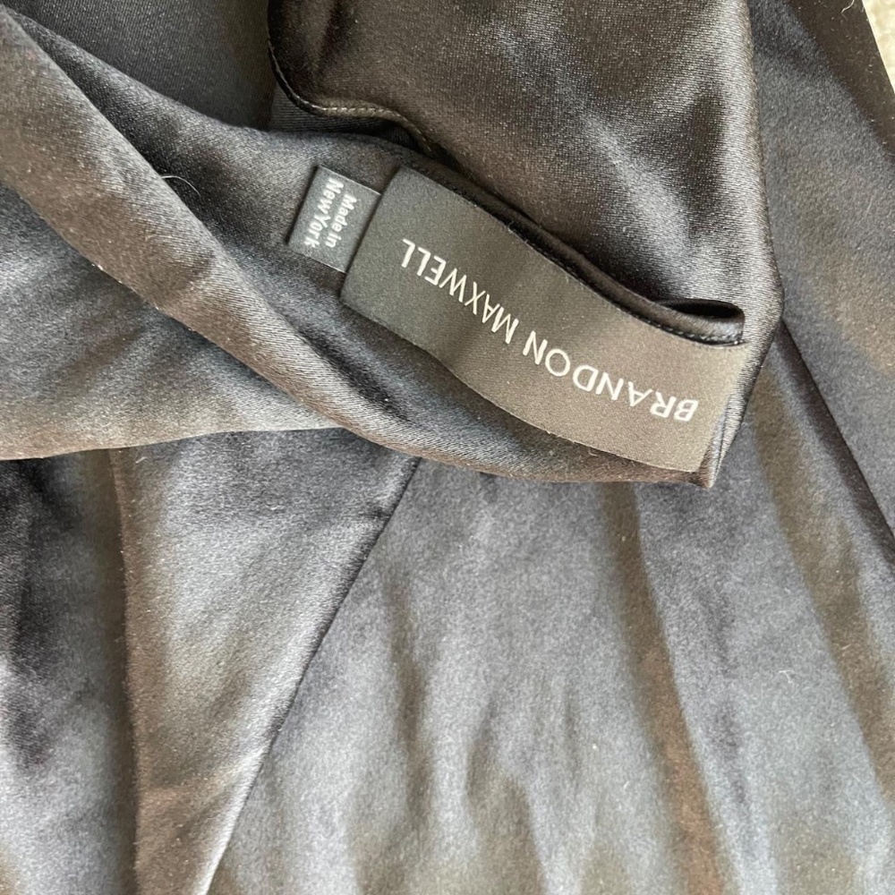 Brandon Maxwell Halter Maxi Dress in Black - Picture 8 of 8